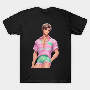 Ken Barbie Doll Pastel Beach Outfit T-Shirt